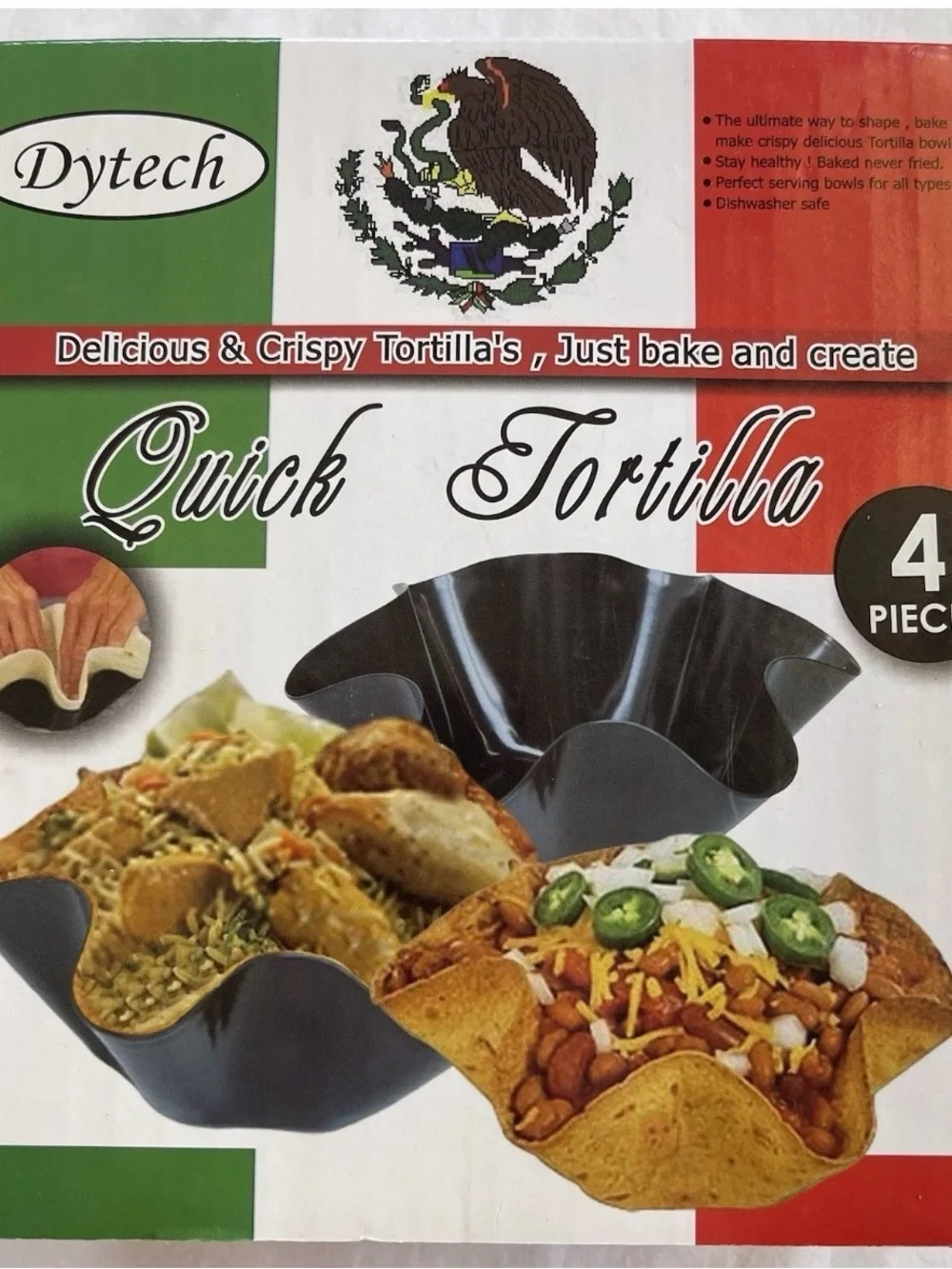 Tortilla Shell Bowl Maker for Taco Salad. Healthy Alt to Fried Shell Bake & Make